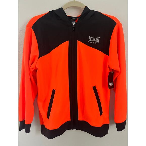 Everlast NWT Sport Jacket Bright Orange Boys Size L 10/12 - Picture 1 of 5
